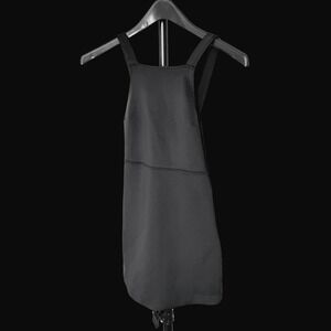 Abercrombie & Fitch Black Cutout Back Mini Skater Dress XS Square Neck Stretch